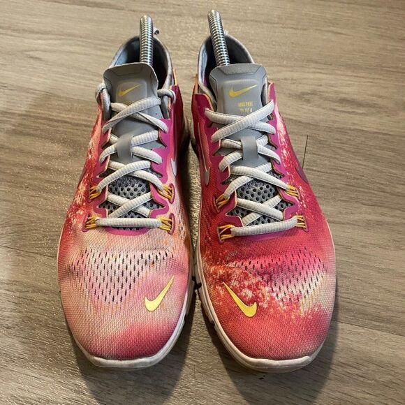Nike Free women's pink tie dye athletic running sneakers size 7.5 - Picture 1 of 6